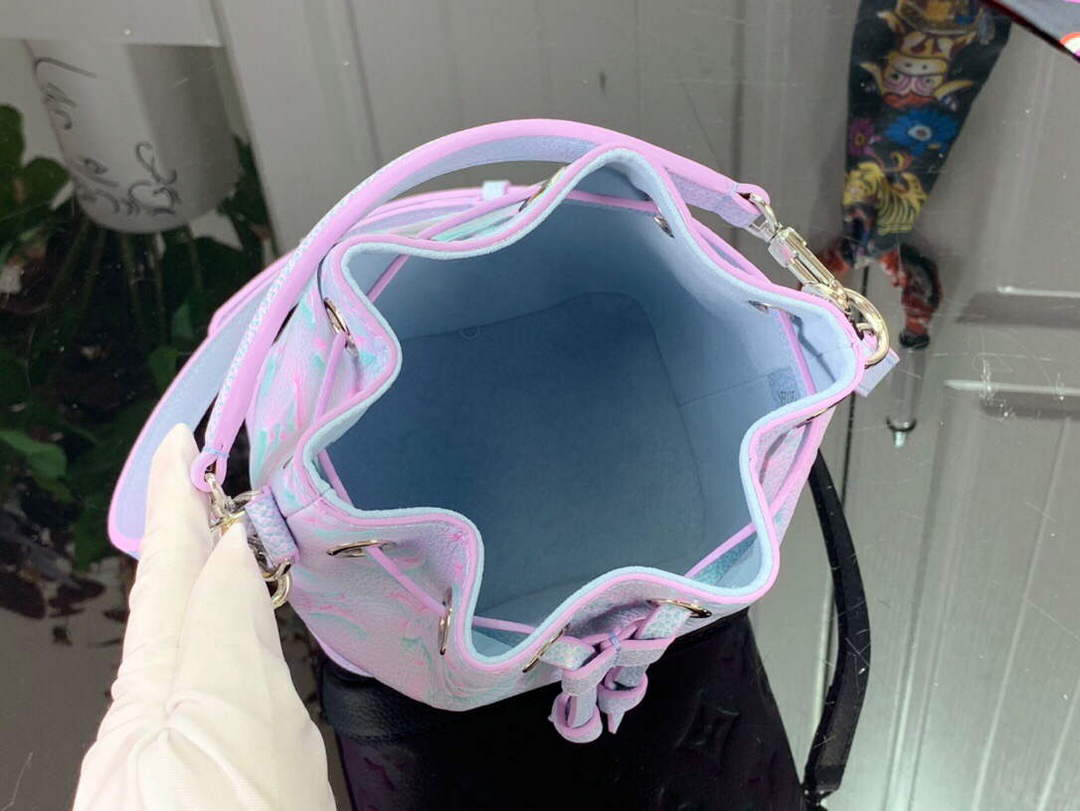 LV M81463 Louis Vuitton NANO NO Bucket Bag Lilas Purple