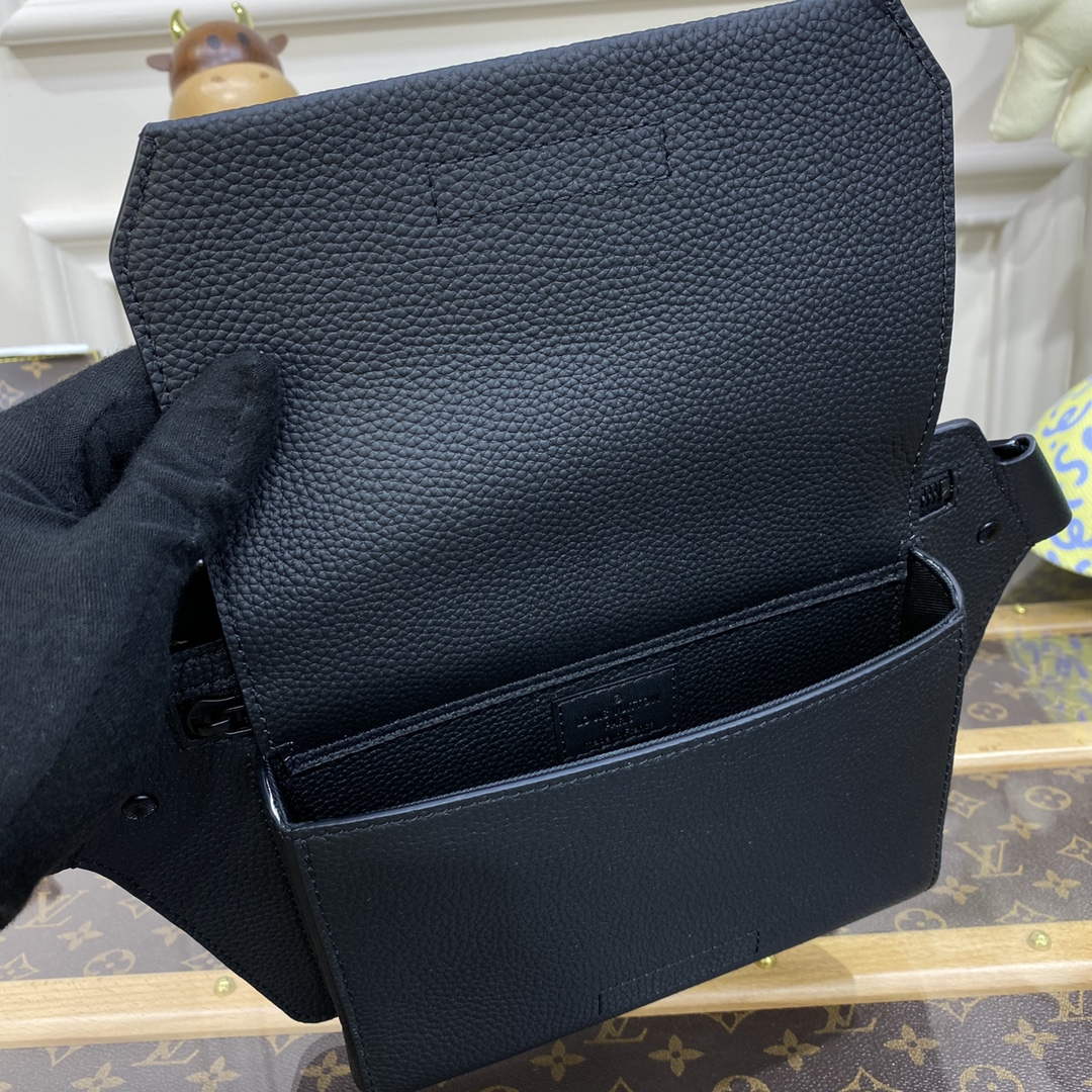 LV M57081 Louis Vuitton Takeoff Slingbag Black