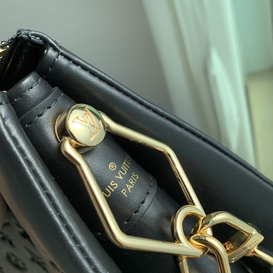 LV M57790 Louis Vuitton Coussin PM Handbag Black