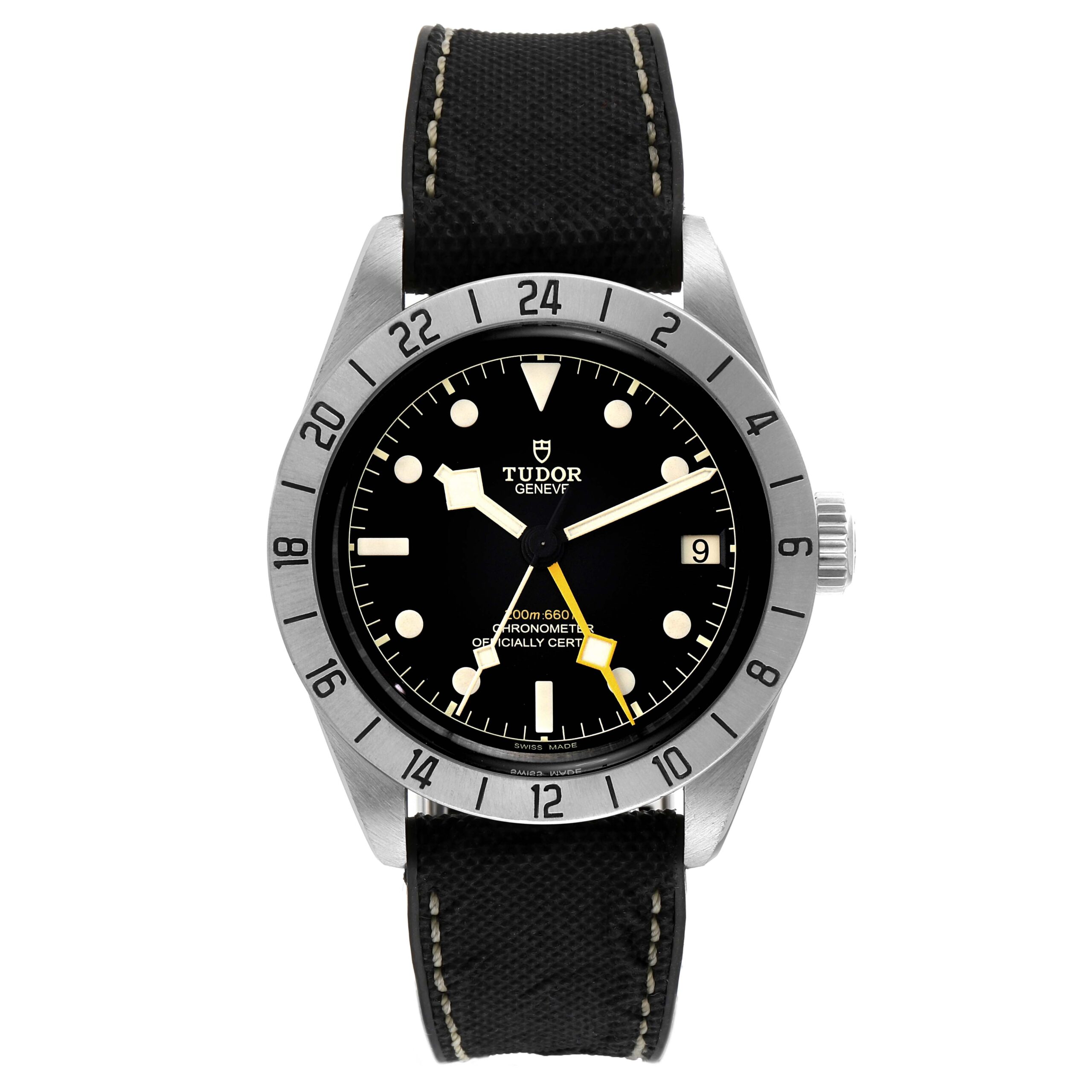 Tudor Black Bay Pro GMT Stainless Steel Mens Watch M79470 Box Card