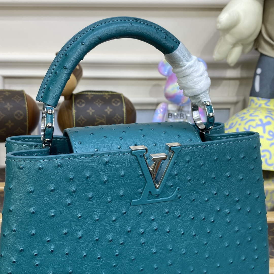 LV N81523 Louis Vuitton Capucines BB Handbag Lake blue