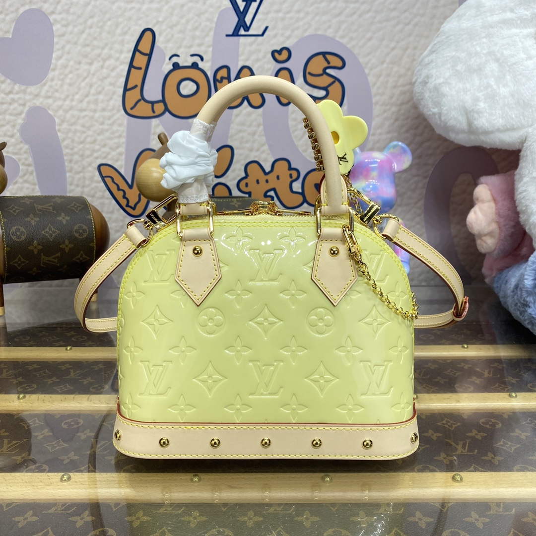 LV M24063 Louis Vuitton Alma BB Bag Yellow