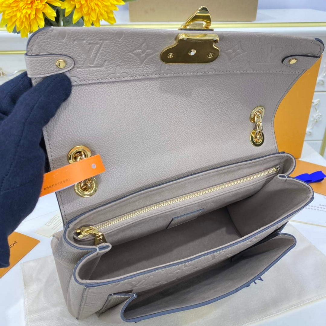 LV M44929 Louis Vuitton Vavin PM Shoulder Bag Tourterelle Grey