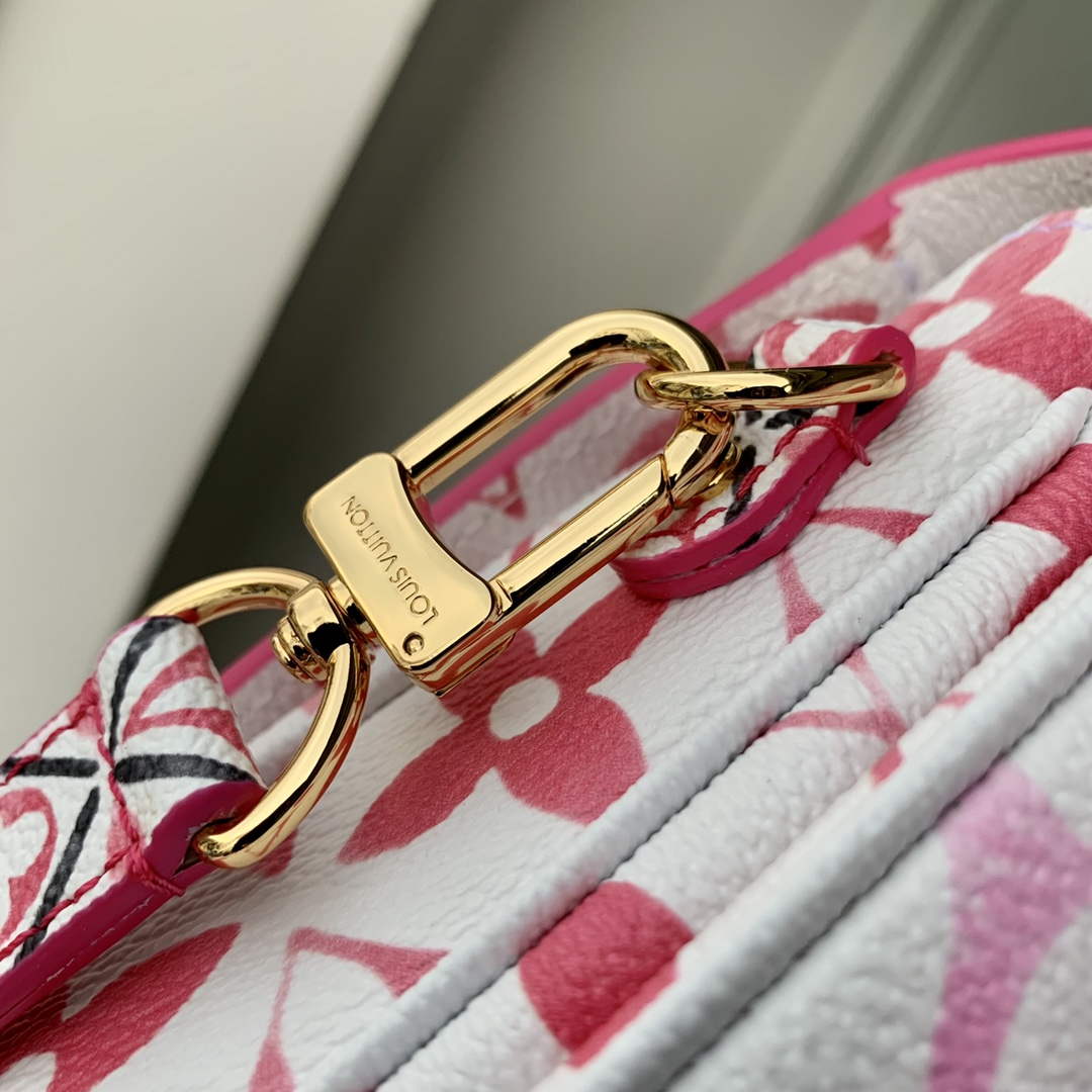 LV M23055 Louis Vuitton Pochette M��tis MM Handbag Pink