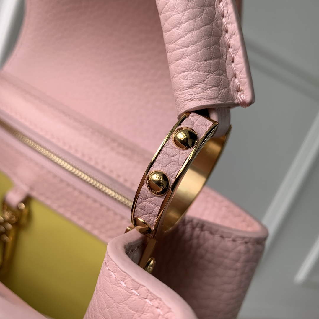 LV M23363 Louis Vuitton Capucines BB Handbag Jasmine Pink