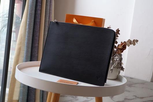LV N41501 Louis Vuitton Pochette Joule GM Clutch Bag Damier Graphite
