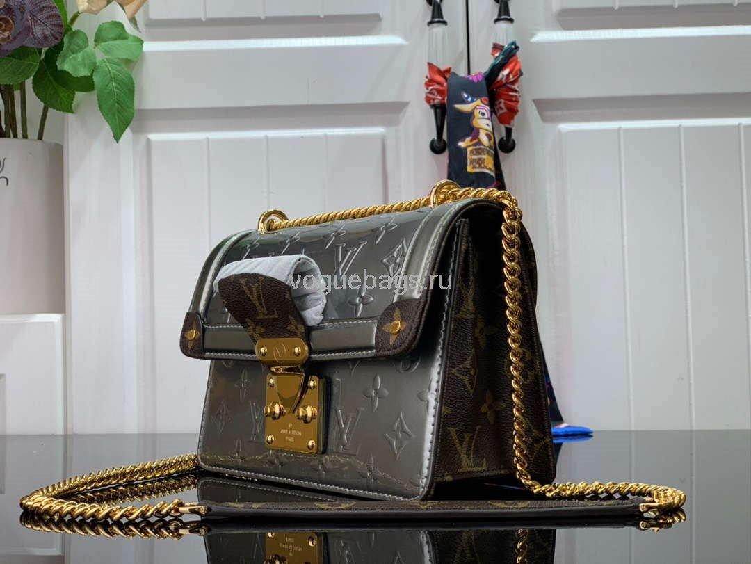 Louis Vuitton M90566 LV Wynwood Monogram Vernis Bag M90516 Gray