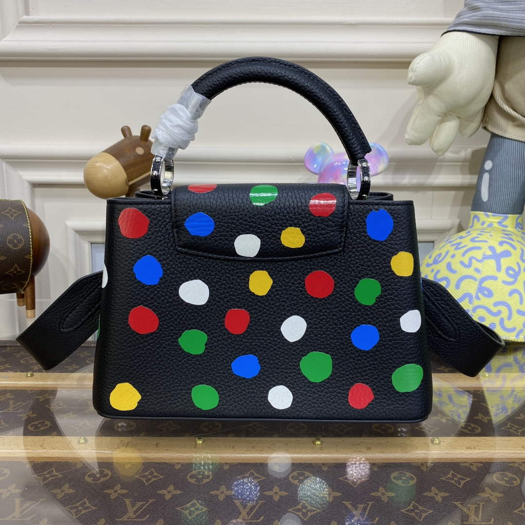 LV M21663 Louis Vuitton LV x YK Capucines BB Bag Black