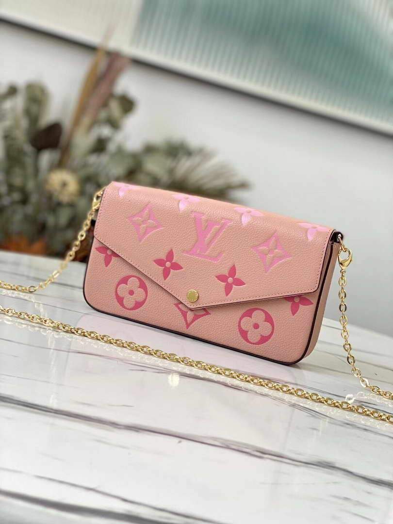 LV M80498 Louis Vuitton F��licie Pochette Bag Pink