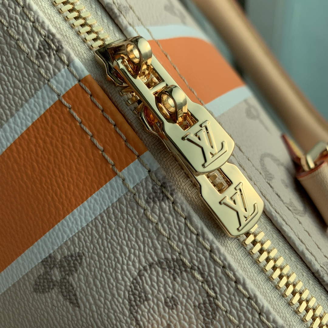 LV M46749 Louis Vuitton Speedy Bandouli��re 25 Handbag Beige/Ocher