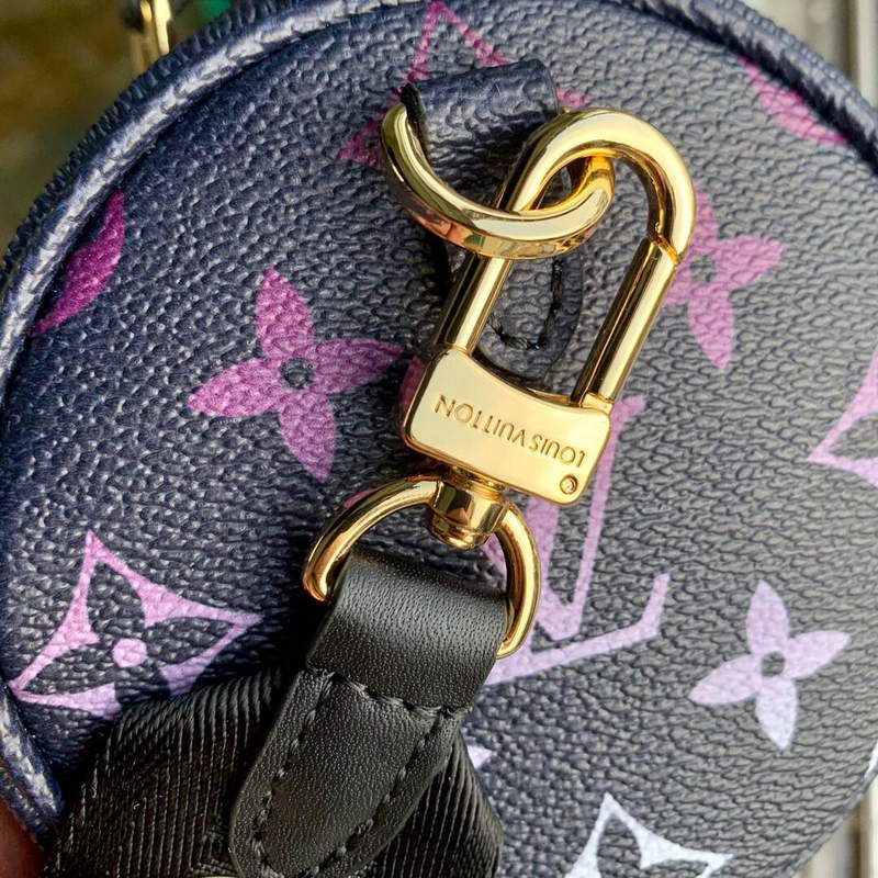 LV M59860 Louis Vuitton Papillon BB Handbag Midnight Fuchsia