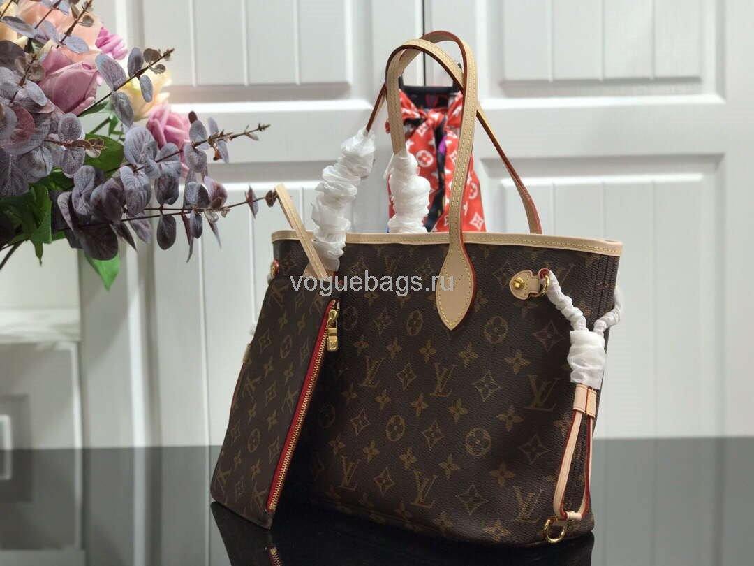 LV M41245 Louis Vuitton N41362 Neverfull PM Monogram Bag Red