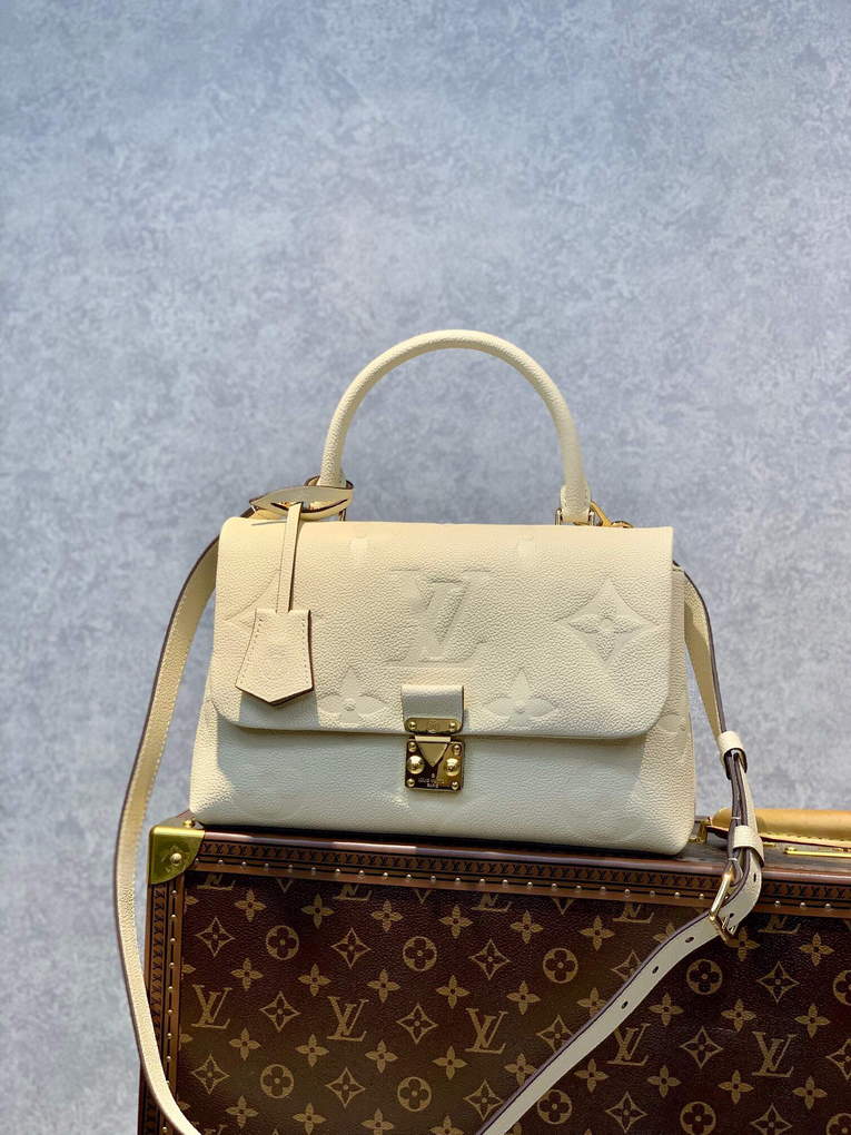 LV M46041 Louis Vuitton Madeleine MM Handbag Cr��me Beige