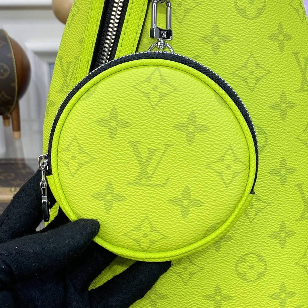 LV M30945 Louis Vuitton Duo Sling Bag Neon Yellow