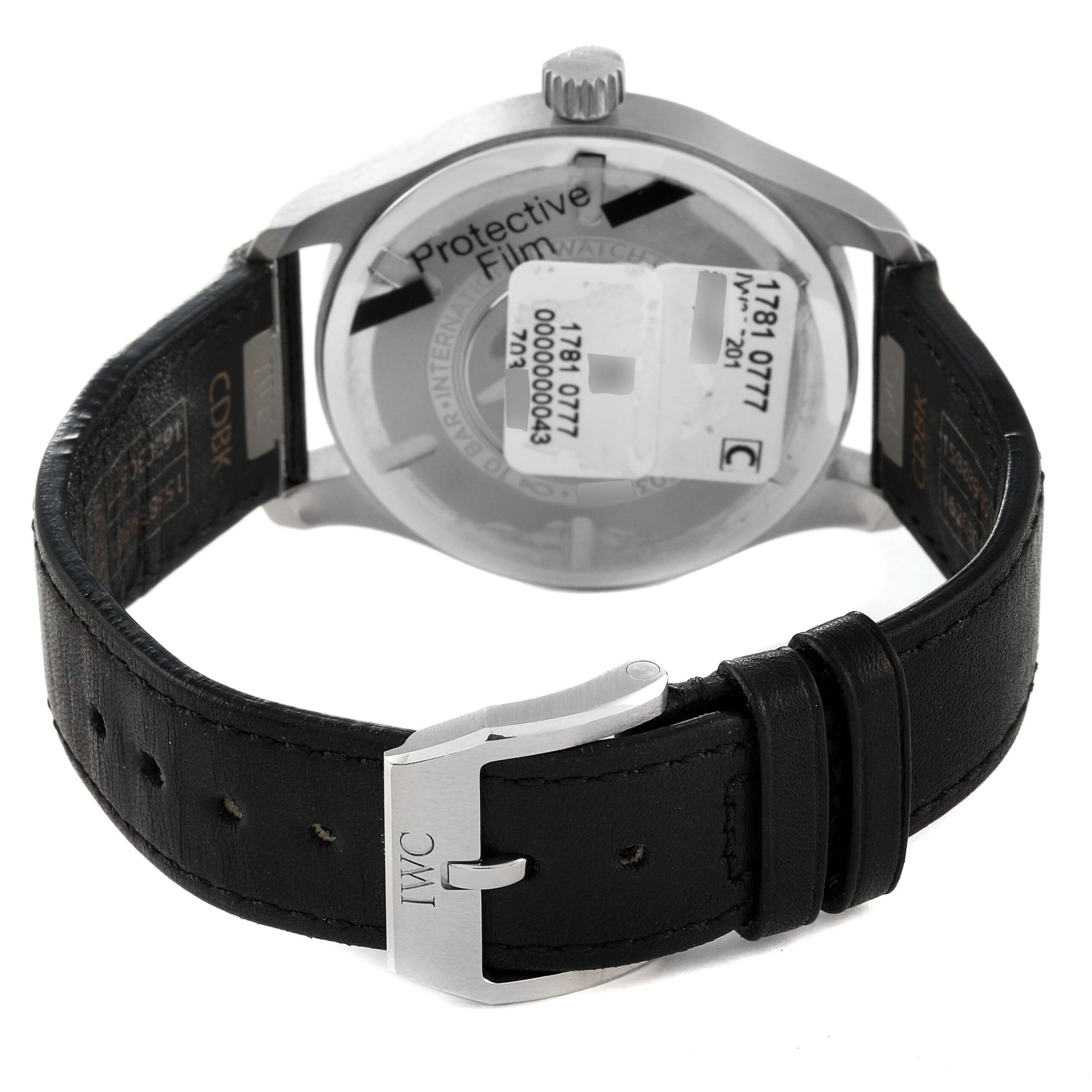 IWC Pilot Mark XX Black Dial Steel Mens Watch IW328201 Box Card