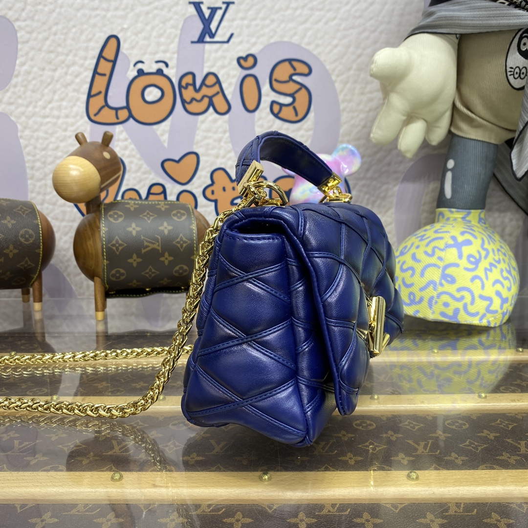 LV M23682 Louis Vuitton GO-14 MM Bag Navy Blue