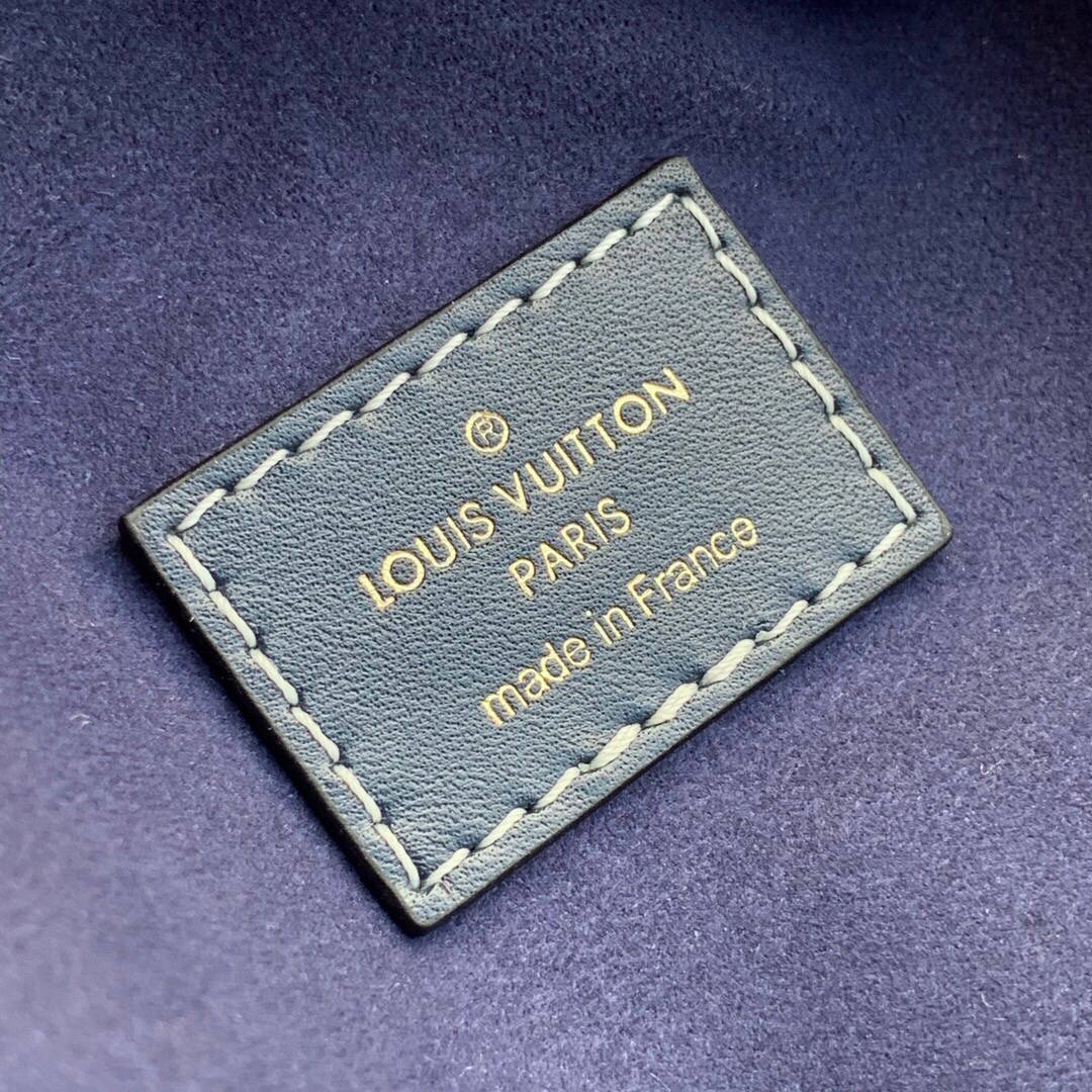 LV M81166 Louis Vuitton Loop Monogram Denim Leather Bag