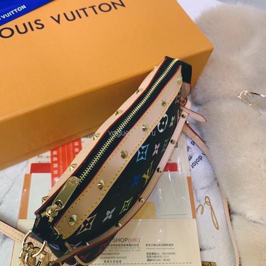 LV M92649 Louis Vuitton Pochette Small Hand Bag in mutlicolor