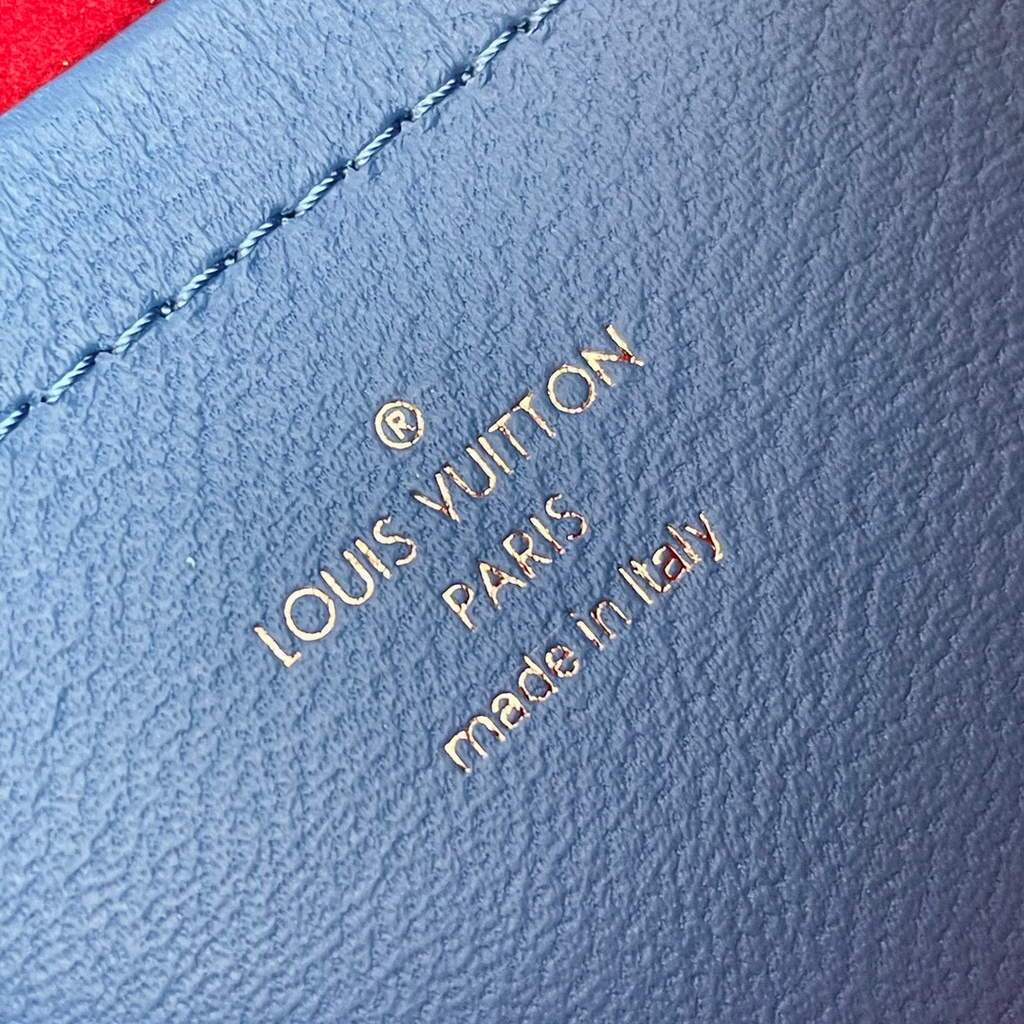 Louis Vuitton M80744 Pochette Coussin LV M80745 Blue and Red