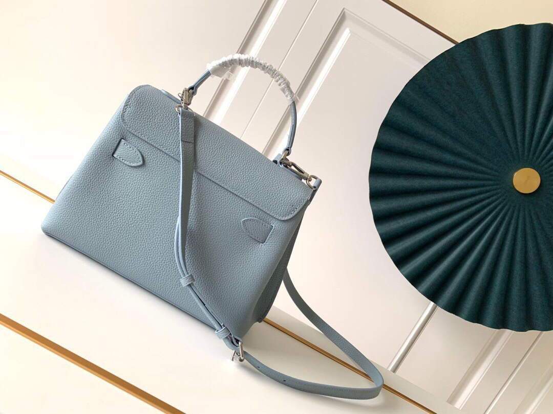 LV M56321 Louis Vuitton Lockme Ever BB Handbag M56645 Olympe Blue