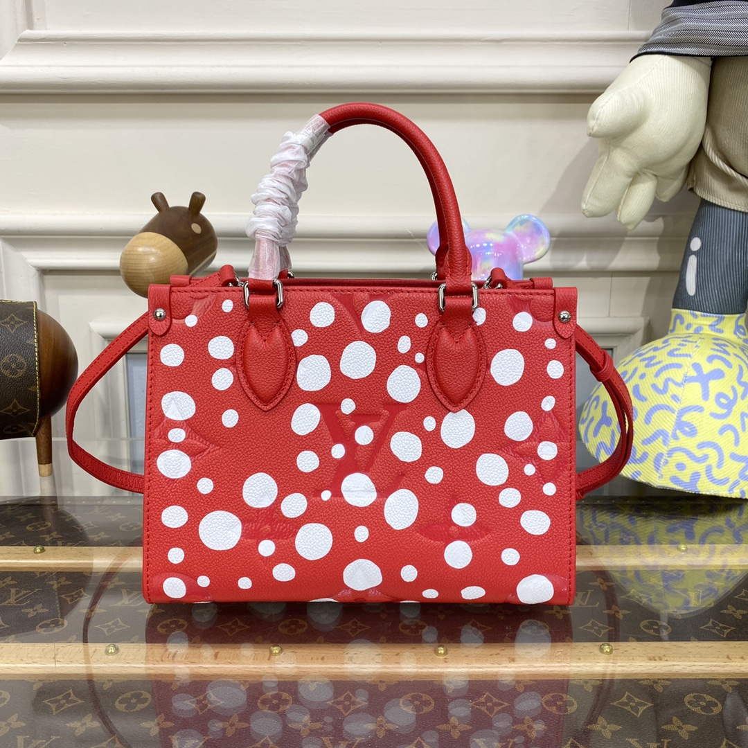 LV M46412 Louis Vuitton LV x YK OnTheGo PM Bag Red