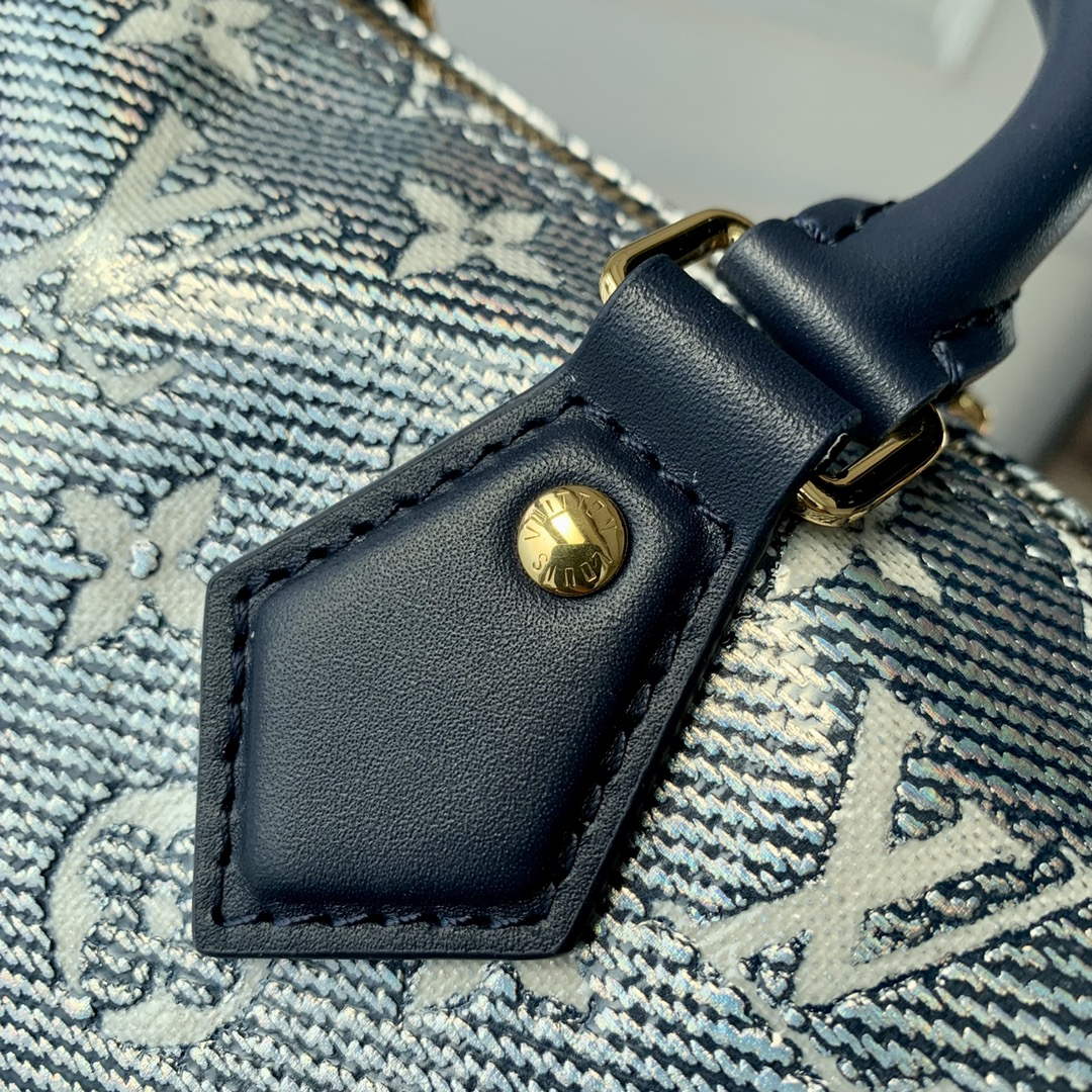LV M23069 Louis Vuitton Speedy Bandouli��re 20 Handbag Blue