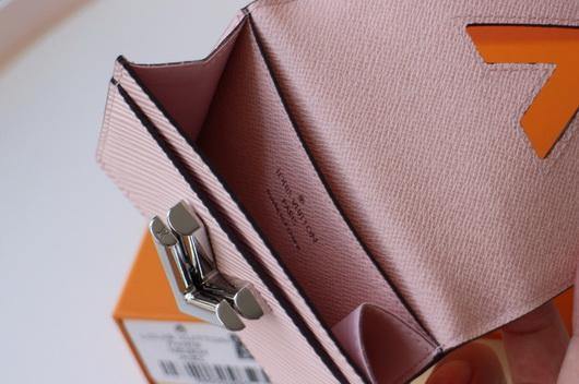LV M68682 Louis Vuitton Twist Multicartes Wallet Epi Leather Pink