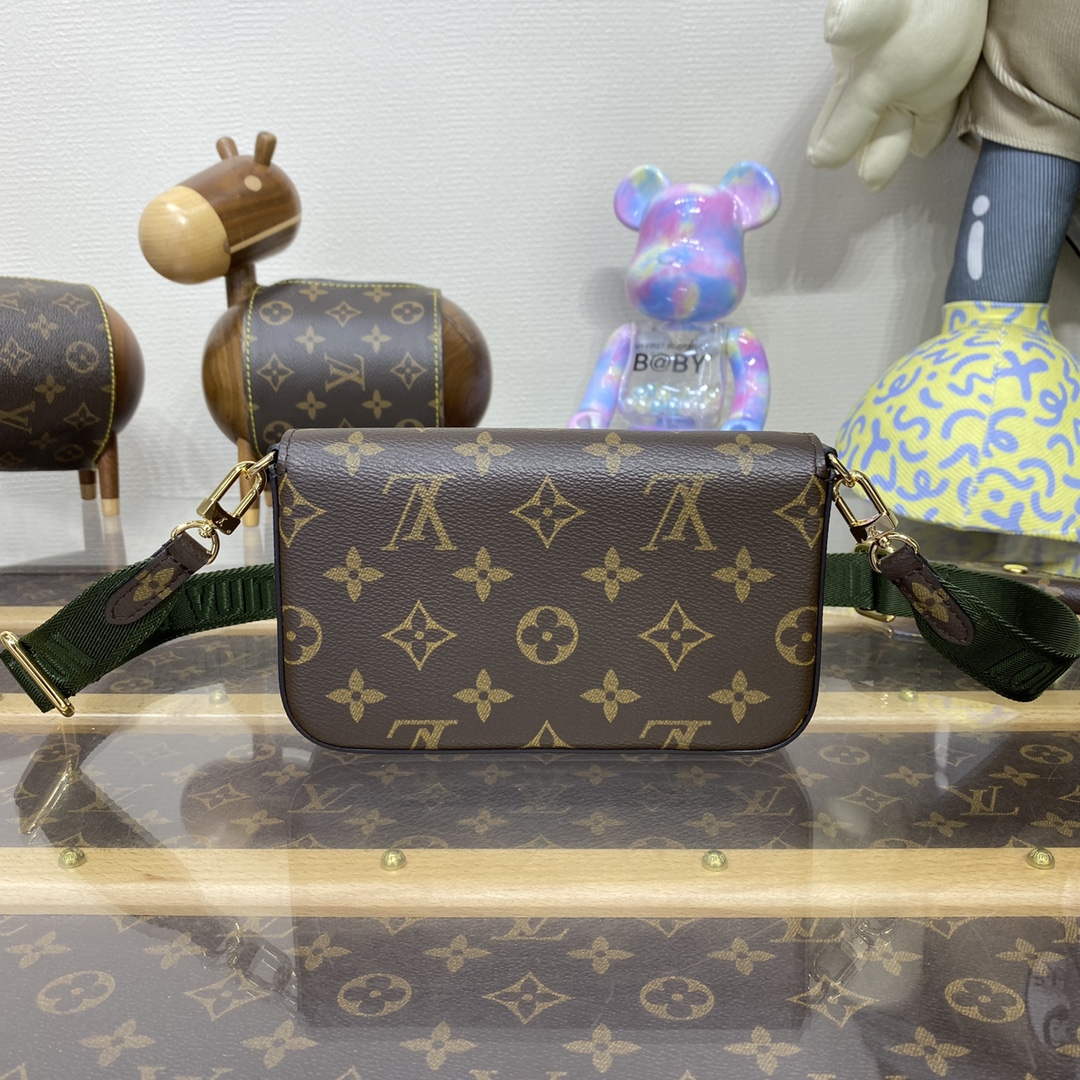 LV M80091 Louis Vuitton F��licie Strap   Go Bag Khaki Green
