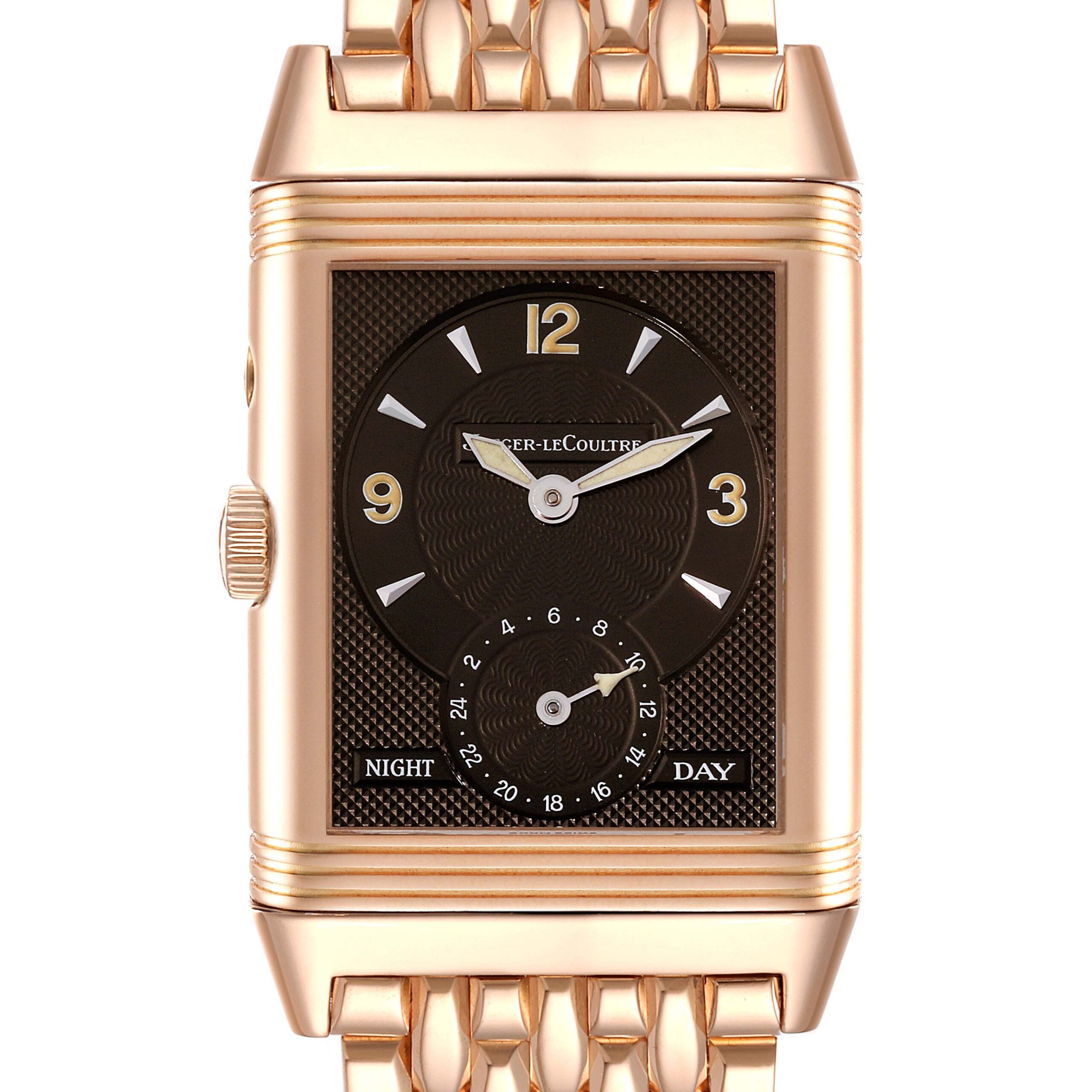 Jaeger LeCoultre Reverso Duo Day Night Rose Gold Watch 270.2.54 Q2702121
