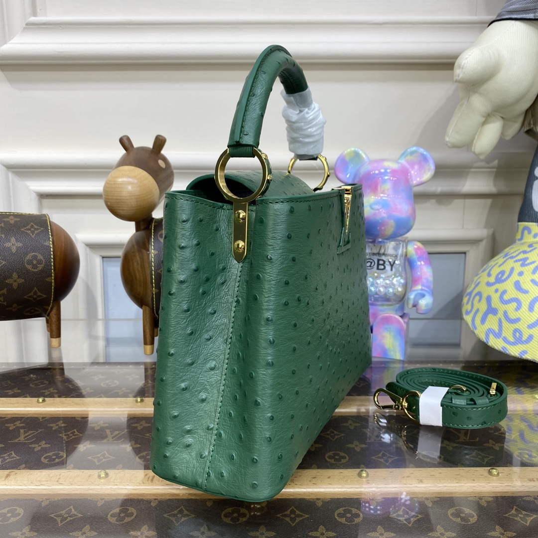 LV N93075 Louis Vuitton Capucines BB Handbag Mint Green