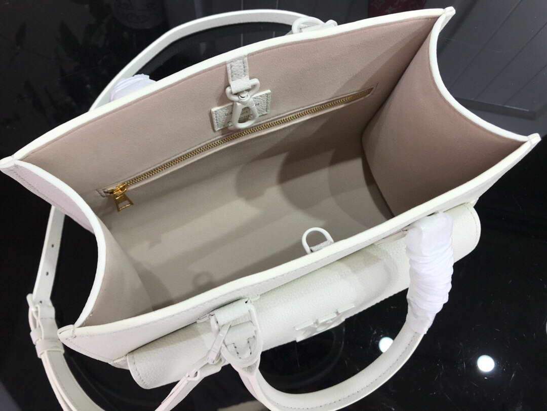 LV M55817 Louis Vuitton Lockme Tote PM Leathers M55845 Bag White