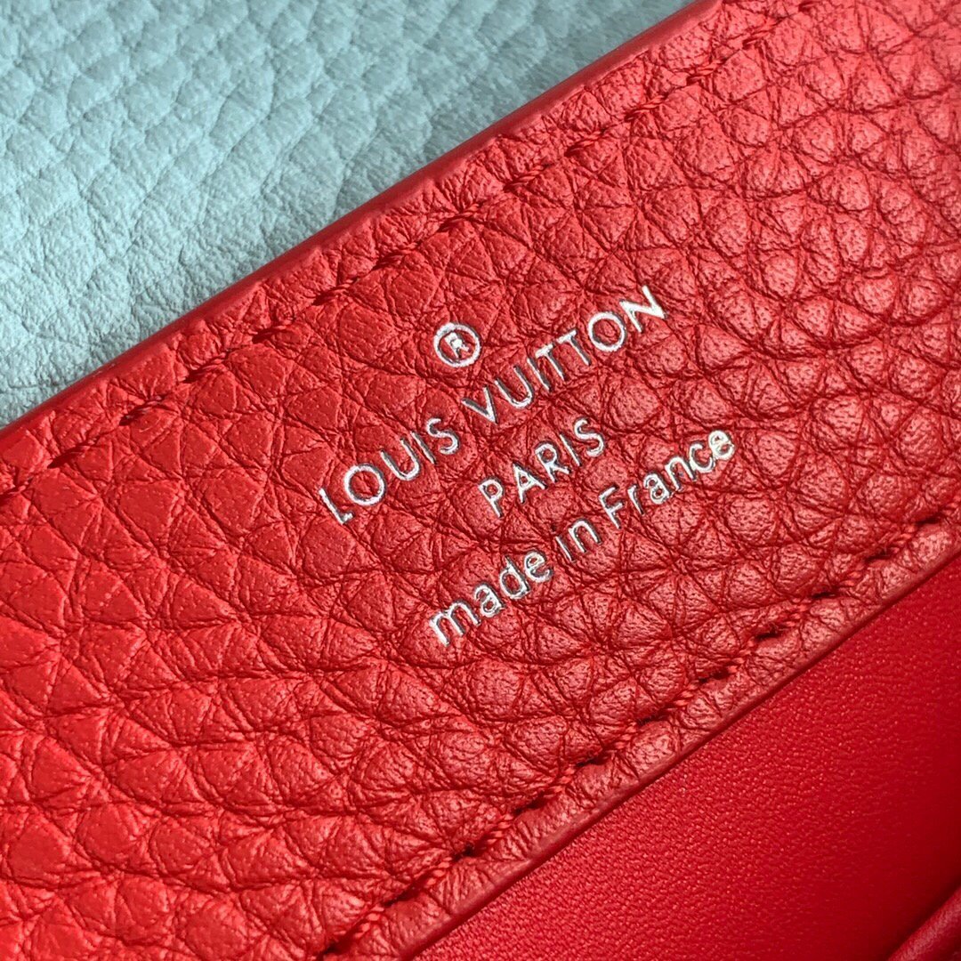 LV M57520 Louis Vuitton Capucines Mini M57521 Bag Red Blue