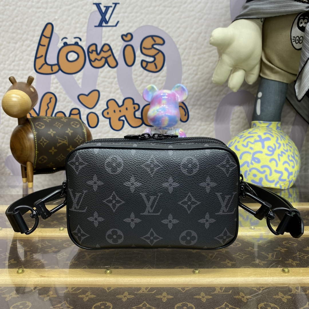 LV M82542 Louis Vuitton Nano Alpha Bag Black