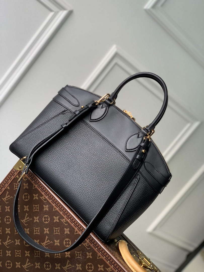 LV M22914 Louis Vuitton Lock It MM Bag Black