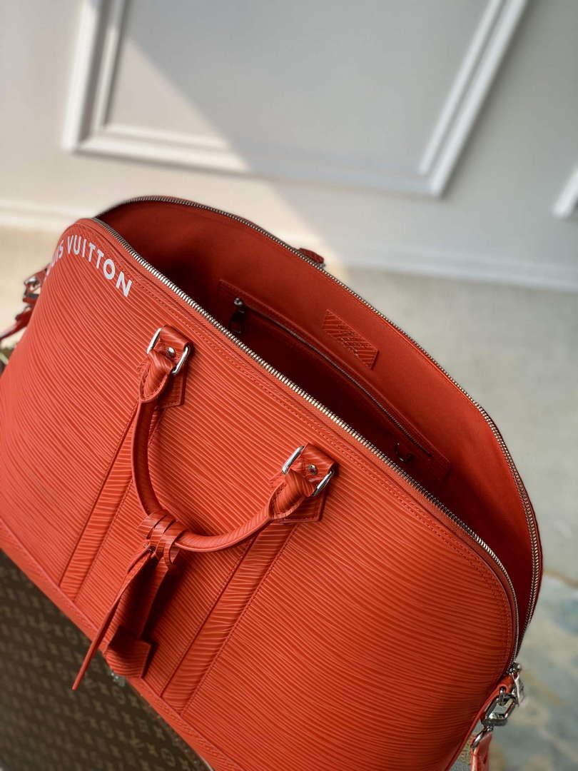LV M23717 Louis Vuitton Alma Travel GM Bag Vermillon Red