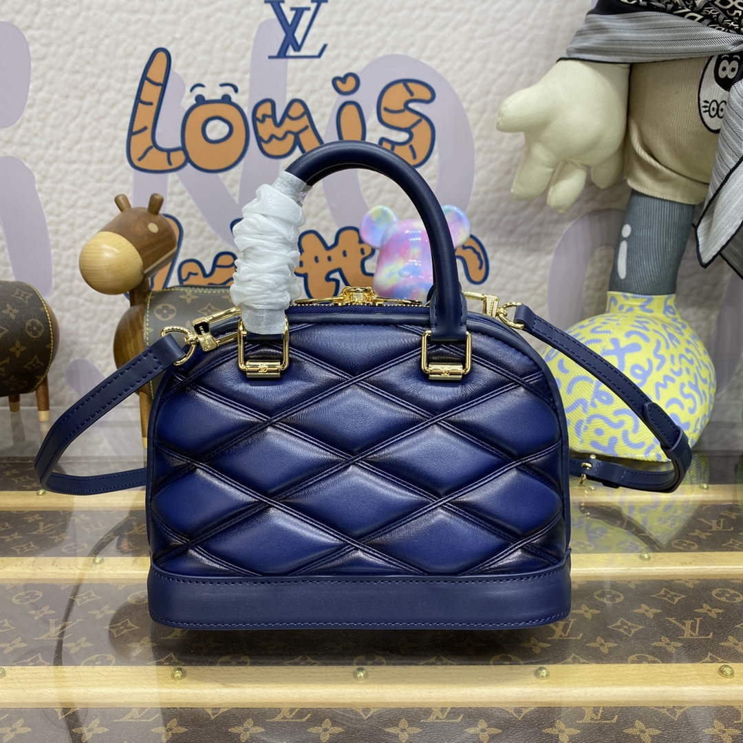 LV M23666 Louis Vuitton Alma BB Bag Navy Blue
