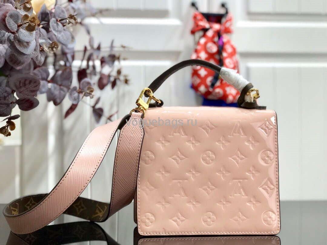 LV M90468 Louis Vuitton Spring Street Monogram Vernis M90514 Bag Cream