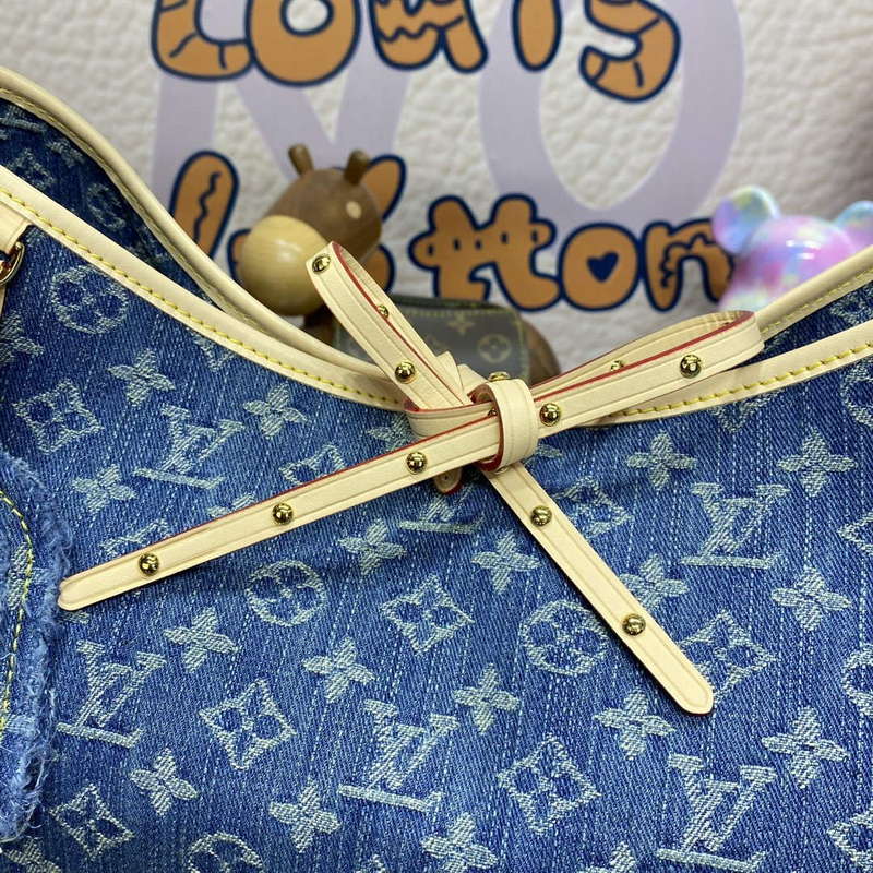 LV M46855 Louis Vuitton CarryAll MM Bag Monogram Denim