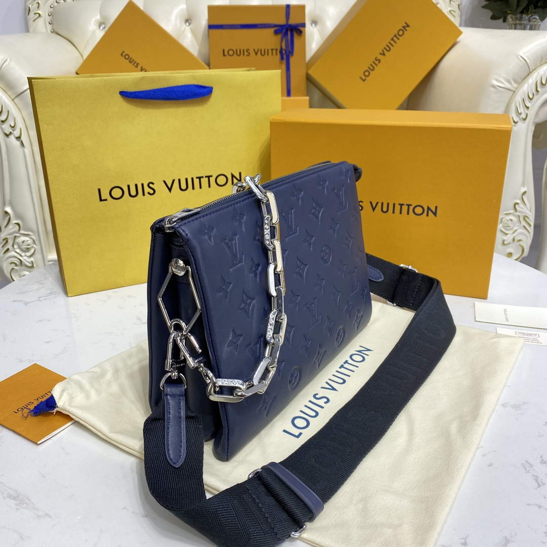LV M21282 Louis Vuitton Coussin PM Bag Marine Blue