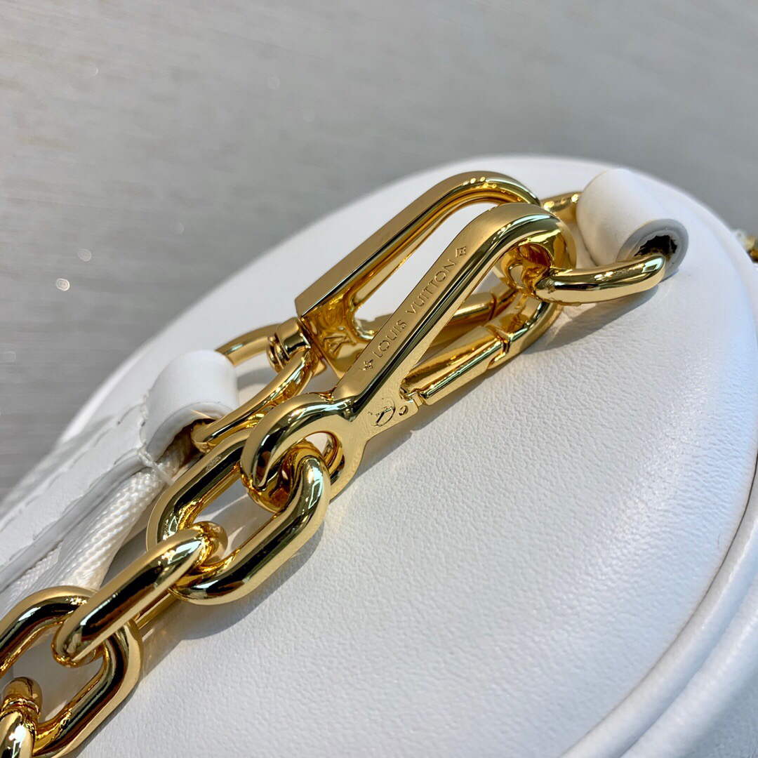 LV M59827 Louis Vuitton Papillon BB Handbag Snow White