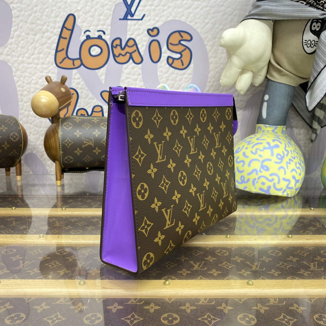 LV M82859 Louis Vuitton Pochette Voyage MM Bag Purple