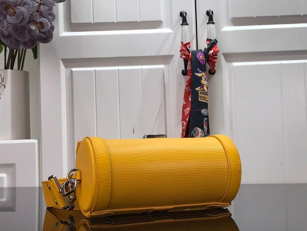 LV M58647 Louis Vuitton Papillon Trunk Epi Leather Bag M58649 M58655 Yellow