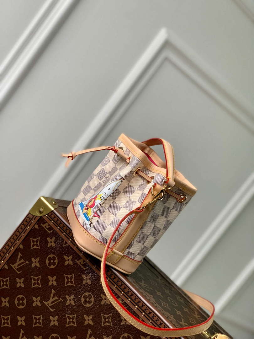 LV N40511 Louis Vuitton Nano No�� Bag Dragon Fruit Pink