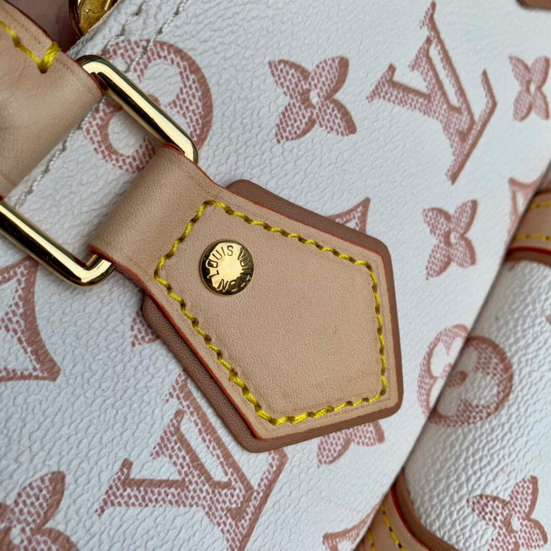 LV M20852 Louis Vuitton Speedy Bandouliere 25 Handbag White