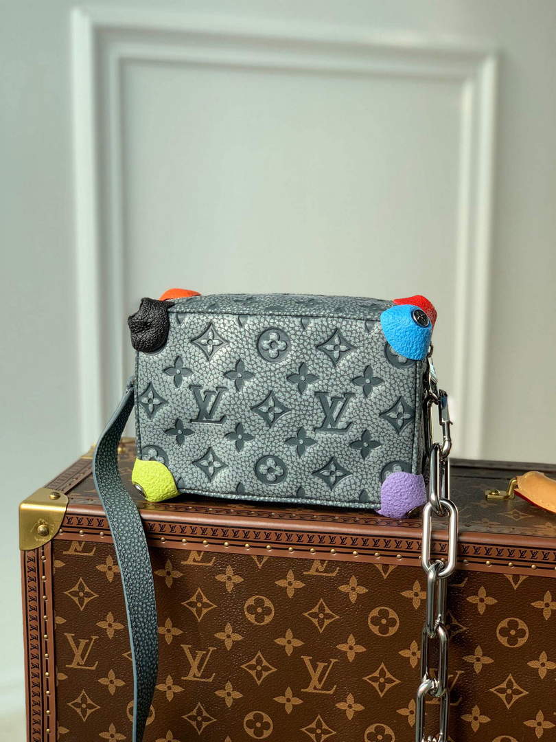 LV M81606 Louis Vuitton Mini Soft Trunk Gray