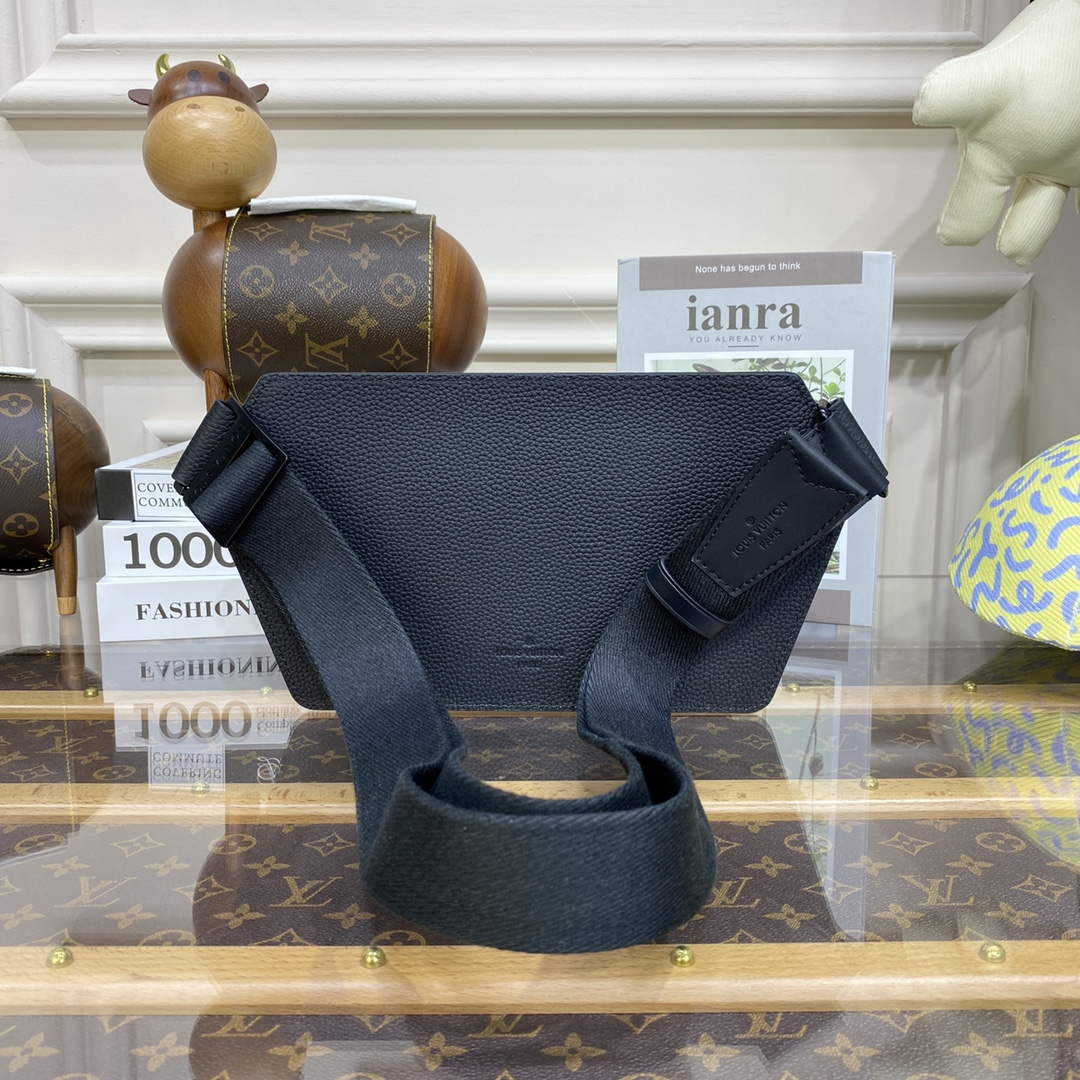 LV M57081 Louis Vuitton Takeoff Slingbag Black