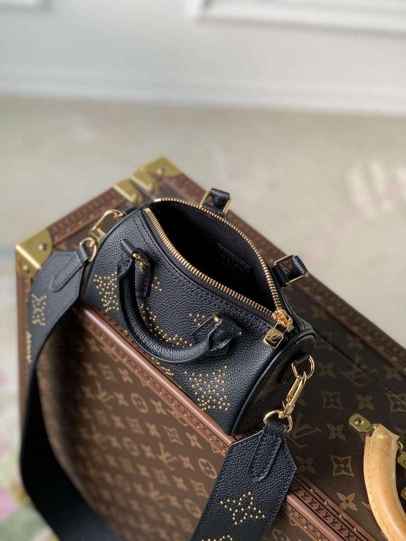 LV M46745 Louis Vuitton Nano Speedy Bag Black
