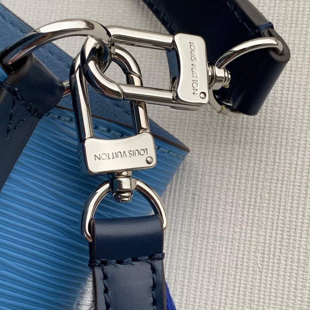 LV M57691 Louis Vuitton N��oNo�� BB Bucket Bag M57693 M57706 Bleuet Blue