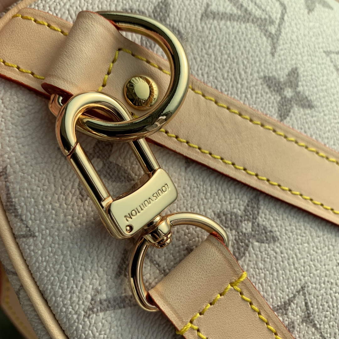LV M46749 Louis Vuitton Speedy Bandouli��re 25 Handbag Beige/Ocher