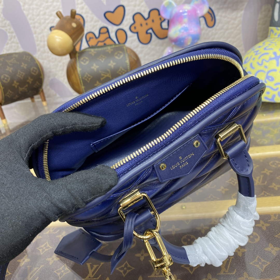 LV M23666 Louis Vuitton Alma BB Bag Navy Blue
